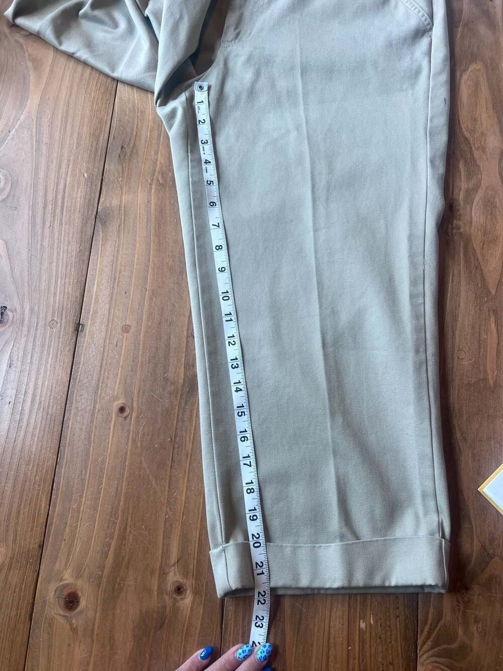Crazy Horse by Liz Claiborne Beige Capri Pants 12* - Picture 6 of 6